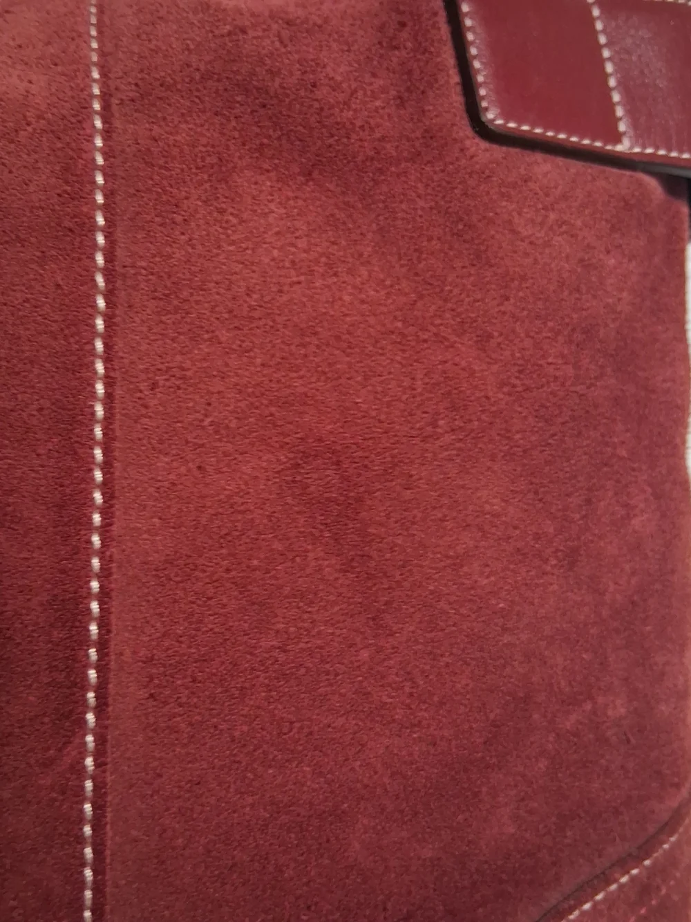 Coach chestnut suede